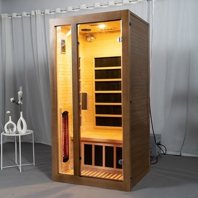 Spettro completo e stanza di legno di sauna della persona del radiatore di pannello del carbonio 2 dell'interno
