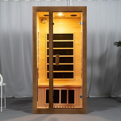 Spettro completo e stanza di legno di sauna della persona del radiatore di pannello del carbonio 2 dell'interno