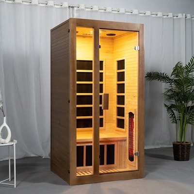 OEM pieno domestico dell'interno di dimensione della persona di sauna 2 di spettro di legno della cicuta accettabile