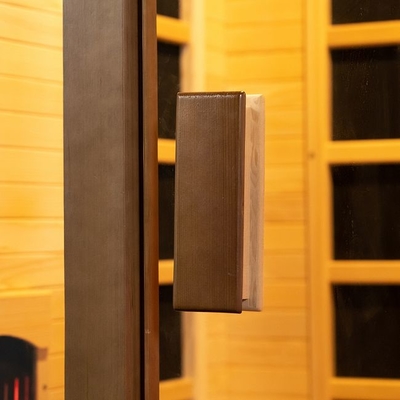 OEM pieno domestico dell'interno di dimensione della persona di sauna 2 di spettro di legno della cicuta accettabile