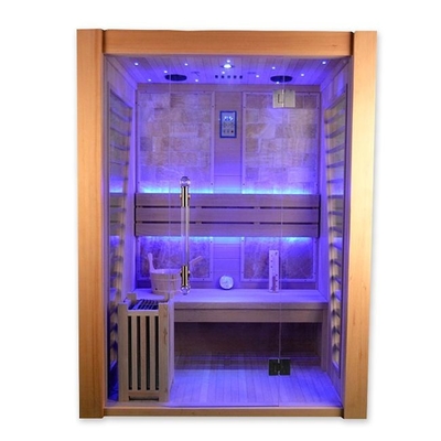 Persona elettrica dell'interno di legno di Heater Sauna Room For 3 del vapore tradizionale