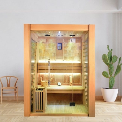 Persona elettrica dell'interno di legno di Heater Sauna Room For 3 del vapore tradizionale
