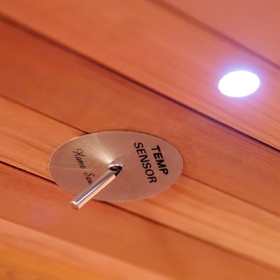 Stanza rossa di legno solida di sauna di Cedar Luxury Indoor Full Spectrum per la persona 3