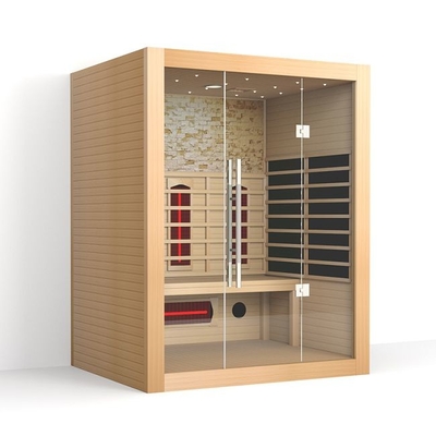 Stanza di legno asciutta di sauna della persona rossa canadese di Cedar Full Spectrum 3 dell'interno