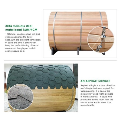 OEM tradizionale di sostegno della stanza di sauna di Heater Solid Wood Outdoor Barrel della stufa