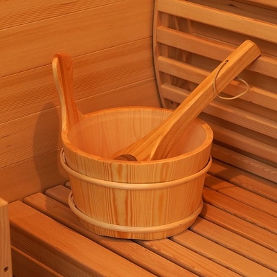 Stanza di legno di sauna del vapore tradizionale dell'interno di uso della casa 3KW per 2 persone