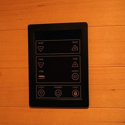 Stanza di legno di sauna del vapore tradizionale dell'interno di uso della casa 3KW per 2 persone