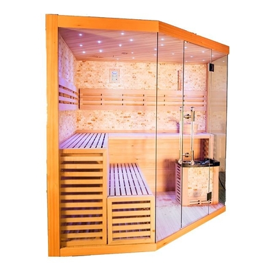 stanza di sauna del vapore di legno di Heater Indoor Use Red Cedar della stufa 6000W per la persona 6