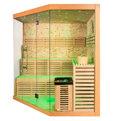 stanza di sauna del vapore di legno di Heater Indoor Use Red Cedar della stufa 6000W per la persona 6