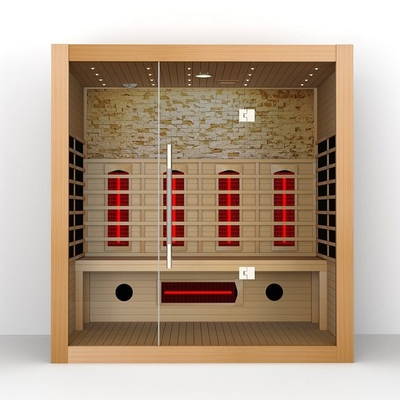Spettro e dimensione completi di Heater Wooden Indoor Dry Sauna 4 persone del carbonio
