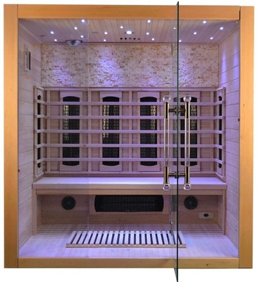 Spettro e dimensione completi di Heater Wooden Indoor Dry Sauna 4 persone del carbonio