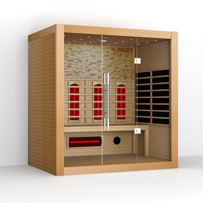 Spettro e dimensione completi di Heater Wooden Indoor Dry Sauna 4 persone del carbonio