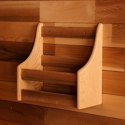 Cedar Steam Sauna Rounded Square rustico all'aperto con il tetto dell'assicella del bitume