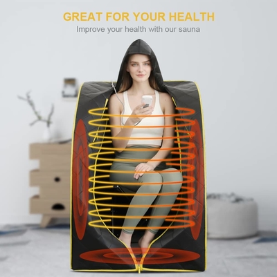 sauna infrarossa portatile del corpo 1 della casa 1050W di dimensione completa della persona con il cappello