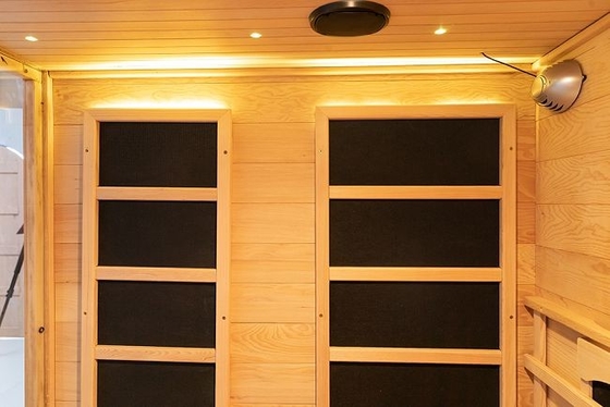 2-In-1 ha combinato la sauna dell'interno infrarossa del vapore della persona della casa 3 di legno