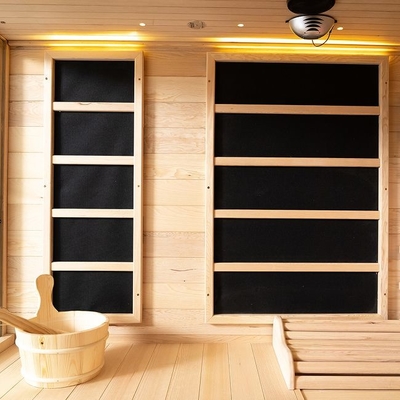 Persona infrarossa di legno solida di sauna 4 del vapore di combinazione dell'interno della cicuta