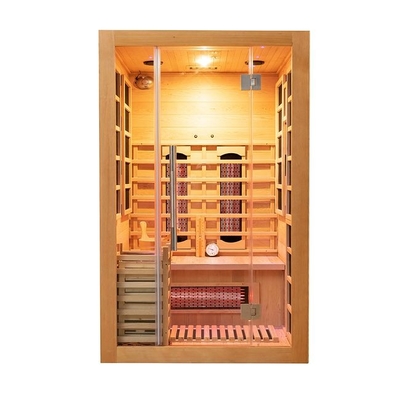 Piccola persona di legno dell'interno di sauna 2 di combinazione del vapore &amp; di infrarosso