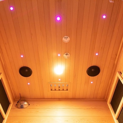 Piccola persona di legno dell'interno di sauna 2 di combinazione del vapore &amp; di infrarosso