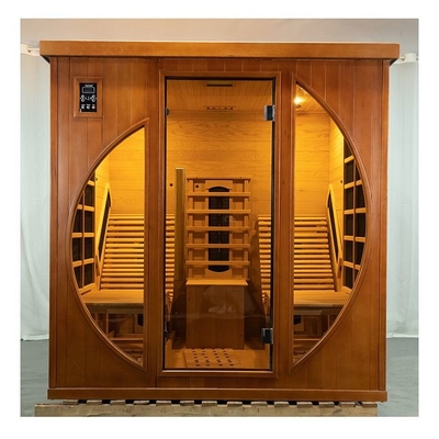 Sauna portatile a infrarossi lontani per 2-3 persone con riscaldatore a carbonio a spettro completo controllato digitalmente
