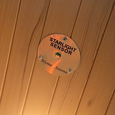 Piccolo di legno di legno solido di lusso della cicuta 1 di sauna infrarossa domestica canadese della persona