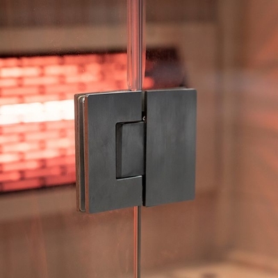 Piccolo di legno di legno solido di lusso della cicuta 1 di sauna infrarossa domestica canadese della persona
