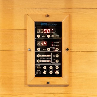Un vapore tradizionale di legno dell'interno splendido di 3 persone e sauna infrarossa combinati