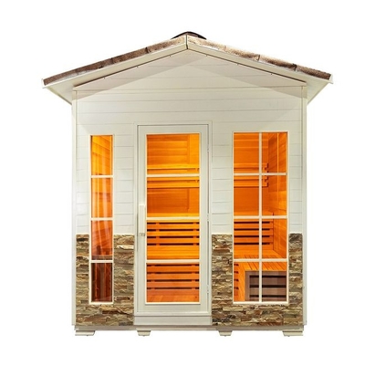 Cicuta splendida all'aperto Cedar Wood 5 - 6 persone cuociono a vapore la sauna con il tetto