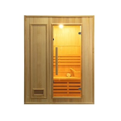 Piccola sauna di legno domestica della persona del vapore 2 di Traditonal con la cucina elettrica 3KW