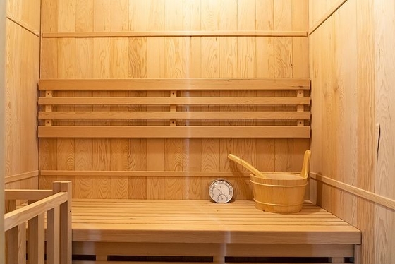 Piccola sauna di legno domestica della persona del vapore 2 di Traditonal con la cucina elettrica 3KW