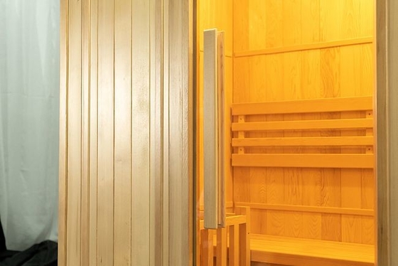 Piccola sauna di legno domestica della persona del vapore 2 di Traditonal con la cucina elettrica 3KW