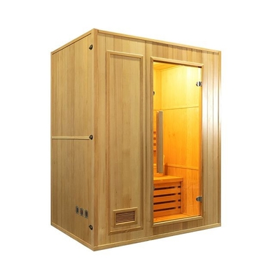Piccola sauna di legno domestica della persona del vapore 2 di Traditonal con la cucina elettrica 3KW