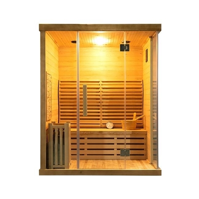 Persona dell'interno di legno solida della stanza 3 di sauna del vapore della famiglia 3KW