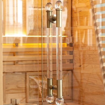 Stanza tradizionale di legno di sauna della persona del vapore 2 della cicuta dell'interno 3KW lussuosa