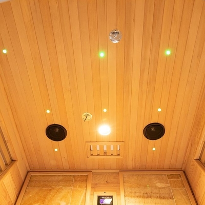 Stanza tradizionale di legno di sauna della persona del vapore 2 della cicuta dell'interno 3KW lussuosa
