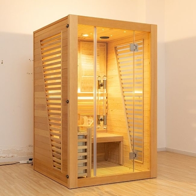 Stanza tradizionale di legno di sauna della persona del vapore 2 della cicuta dell'interno 3KW lussuosa