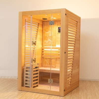 Stanza tradizionale di legno di sauna della persona del vapore 2 della cicuta dell'interno 3KW lussuosa