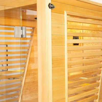 Stanza tradizionale di legno di sauna della persona del vapore 2 della cicuta dell'interno 3KW lussuosa