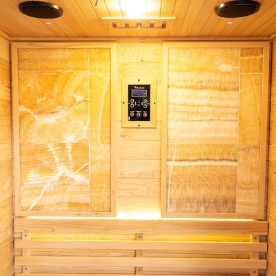 Stanza tradizionale di legno di sauna della persona del vapore 2 della cicuta dell'interno 3KW lussuosa