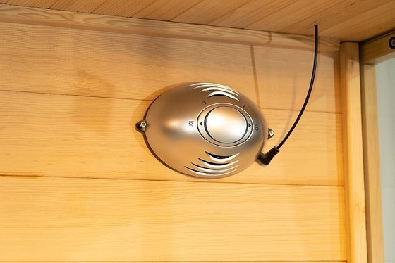 Sauna infrarossa di legno solida di lusso di combinazione del vapore con 3 pareti di vetro temperate