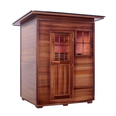 ODM all'aperto rosso canadese di sauna di Cedar Carbon Heater Far Infrared di legno solido