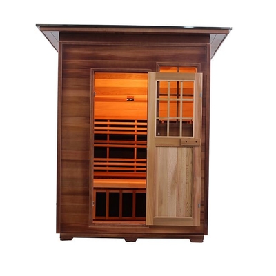 ODM all'aperto rosso canadese di sauna di Cedar Carbon Heater Far Infrared di legno solido