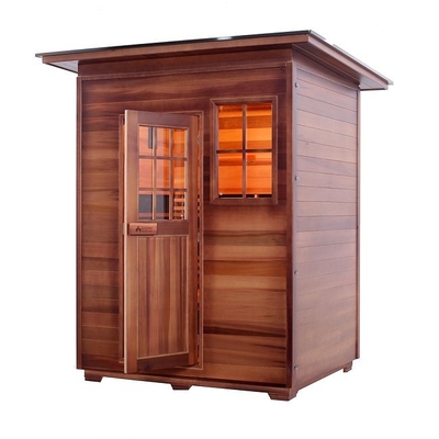 ODM all'aperto rosso canadese di sauna di Cedar Carbon Heater Far Infrared di legno solido