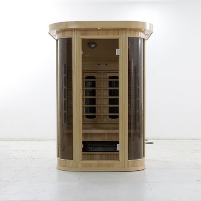 persona domestica infrarossa di legno solida dell'interno della stanza 2 di sauna di spettro completo 1750W