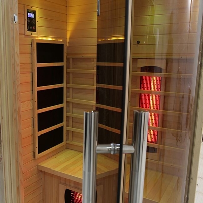 persona domestica infrarossa di legno solida dell'interno della stanza 2 di sauna di spettro completo 1750W