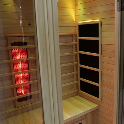 persona domestica infrarossa di legno solida dell'interno della stanza 2 di sauna di spettro completo 1750W