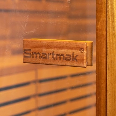 Sistema musicale Bluetooth Sauna secca all'aperto Relax e salute con porta in vetro temperato