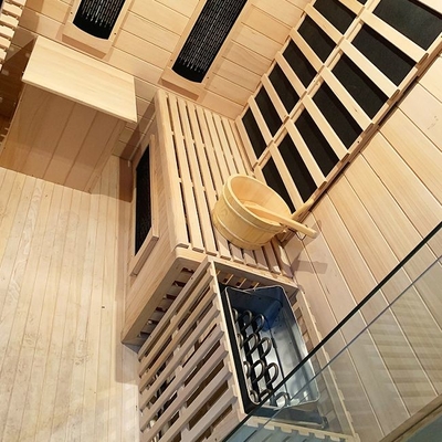 Saune infrarossa ibrida di legno dell'interno 2 - del vapore della cicuta canadese persona 3