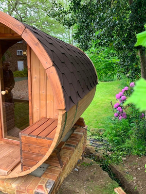 2 - Con di legno/senza di sauna del barilotto di capacità di 8 persone opzione del portico