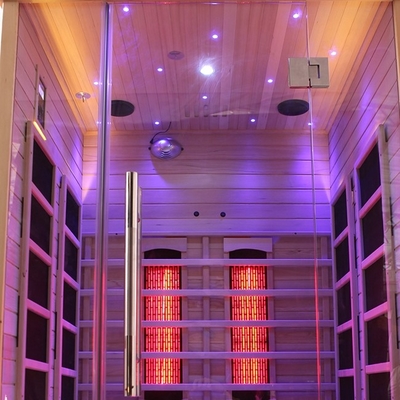 Sauna infrarossa lontana di legno della cicuta di Digital con la gamma di tempo di minuti 0-60