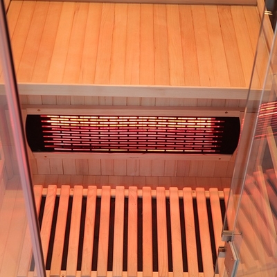 Sauna infrarossa lontana di vetro temperata trasparente 0°C - gamma di temperatura di funzionamento 65°C